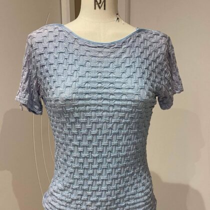 Gilet Gauffre Bleu Ciel